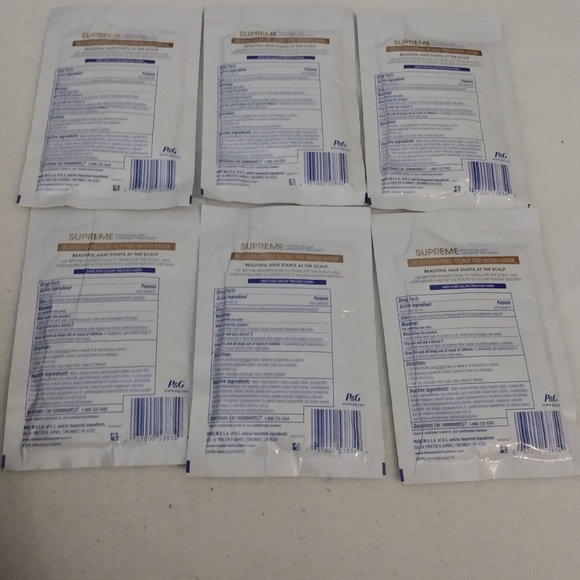 6 Head & Shoulders Hair Supreme Rejuvenating Scalp pre-wash masks 1.6 Oz packs - Picture 2 of 2